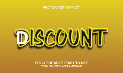 Editable Font Vector Effect