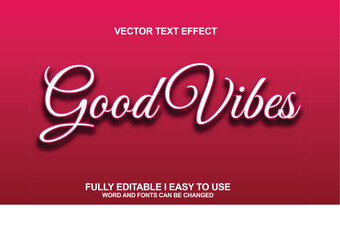 Naklejka premium Editable Font Vector Effect