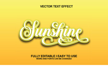 Editable Font Vector Effect