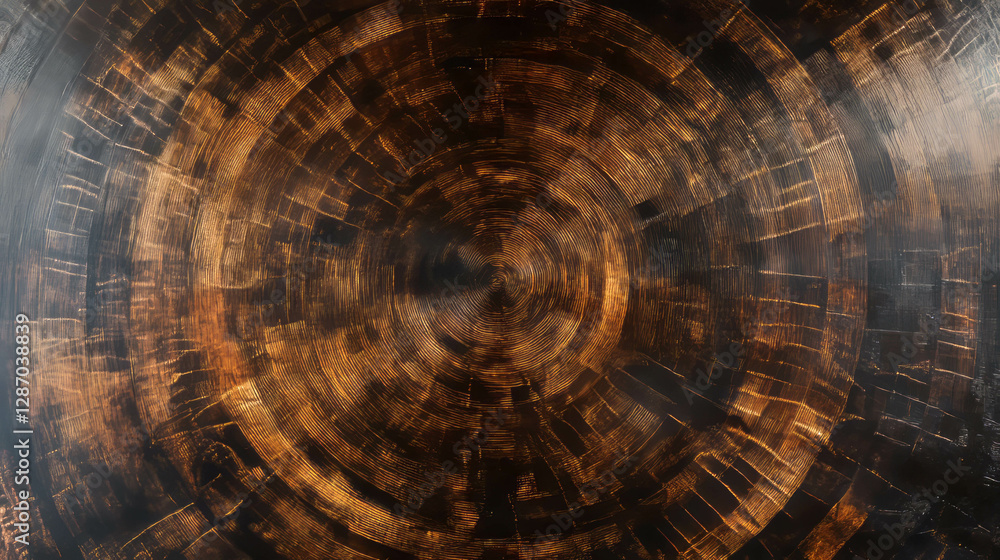 Poster mango wood texture with distinctive end grain pattern for interior design