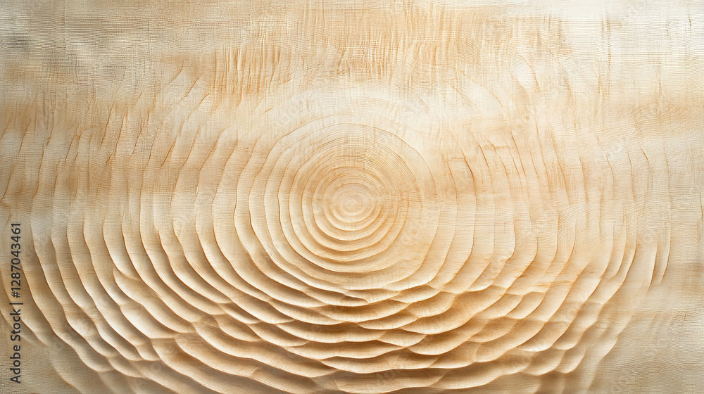 Poster natural maple wood texture with distinct end grain pattern for design and art projects