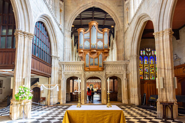Fototapeta premium University church of St. Mary the Virgin interiors in Oxford, UK