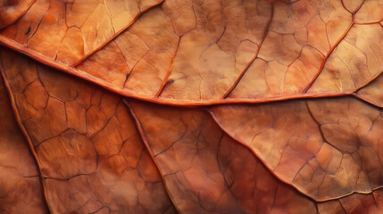 Fototapeta premium Warm light on textured maple leaves with reddish tint