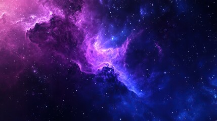 Stunning cosmic nebula in deep space with vibrant colors
