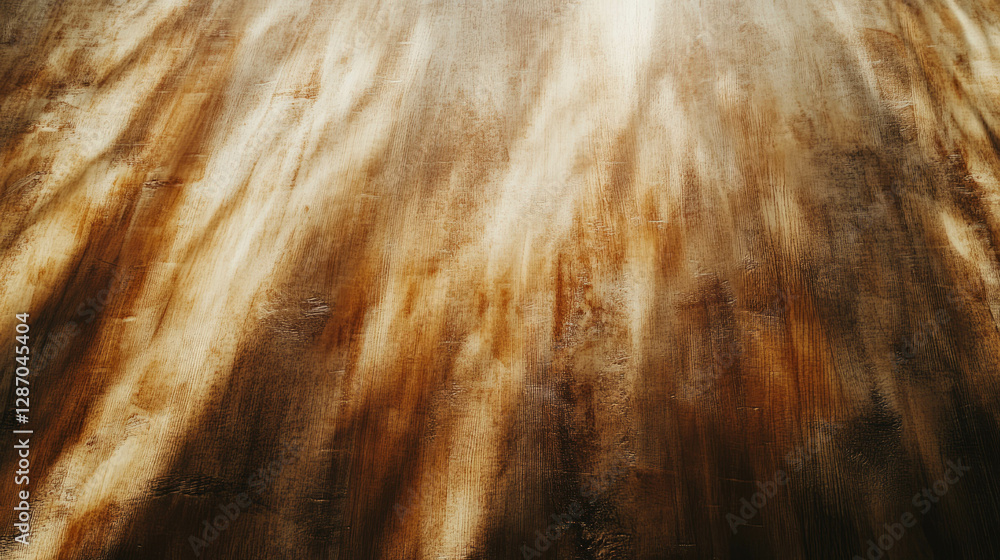 Poster warm texture of maple wood with subtle rays for design and decoration