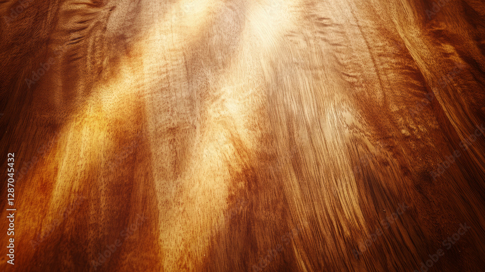 Poster Elegant maple wood texture with subtle rays for natural design projects