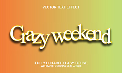 Editable Font Vector Effect