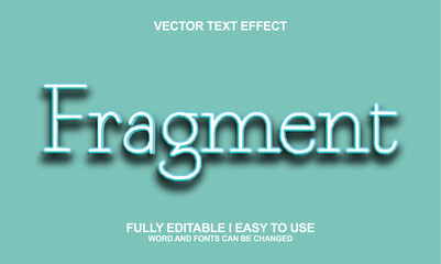 Editable 3D style text effects