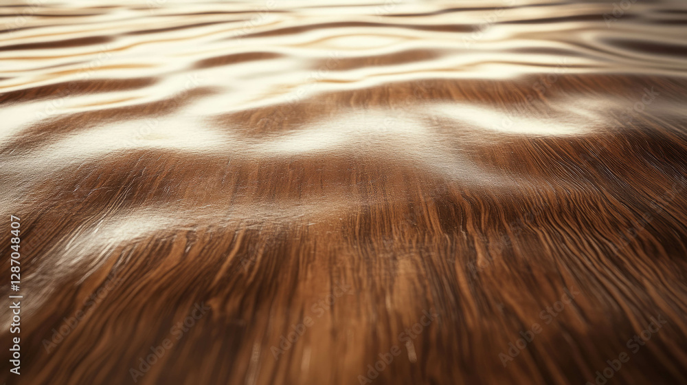 Aufkleber smooth polished mdf wood texture with flowing wave pattern for design