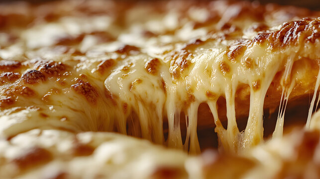A serving of mozzarella sticks with gooey melted cheese inside.
