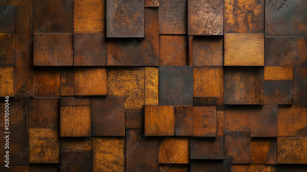 Poster rustic mdf texture with varied patterns and uneven surface design