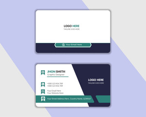 Fototapeta premium Personal visiting card, vector illustration, professional simple identity card .