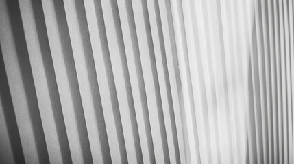 Fototapeta premium Minimalist narrow ribbed grey paper texture for modern background design