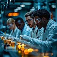 Pharmaceutical Innovation &ndash; A research team conducting chemical analysis