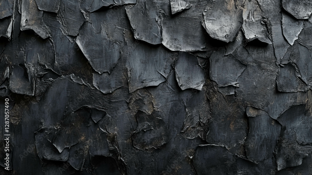 Aufkleber rustic dark texture of osb with peeling layers for industrial design backdrop