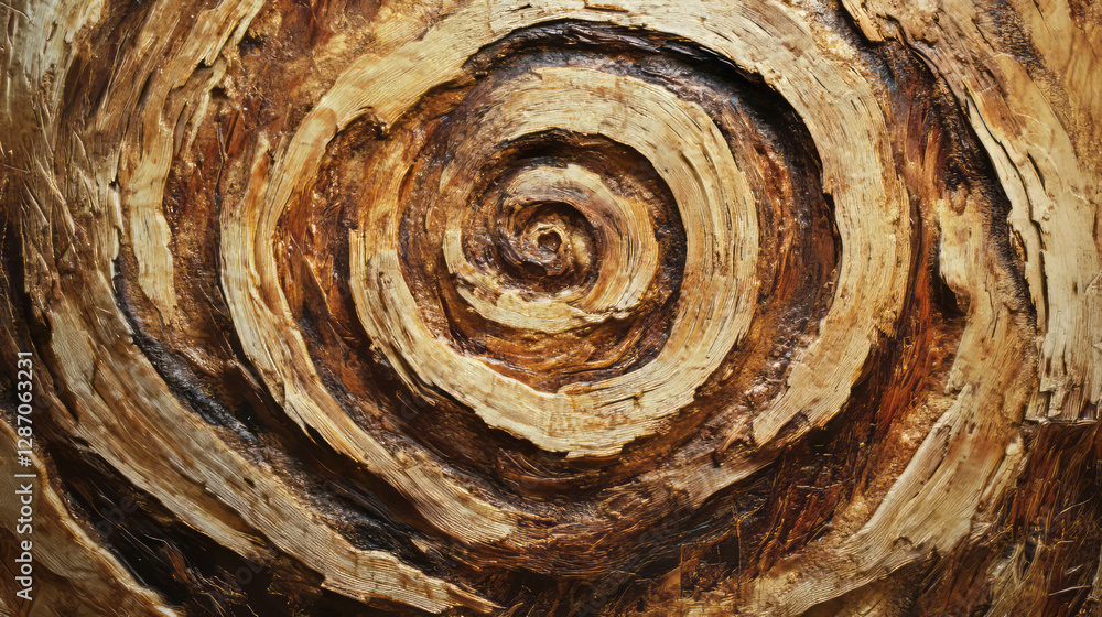 Poster abstract osb texture with swirling wooden strands and rustic surface for design elements