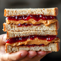A PB&J sandwich-making challenge where participants use a variety of breads, peanut butters, jellies, and toppings to create the most unique and delicious sandwiches.