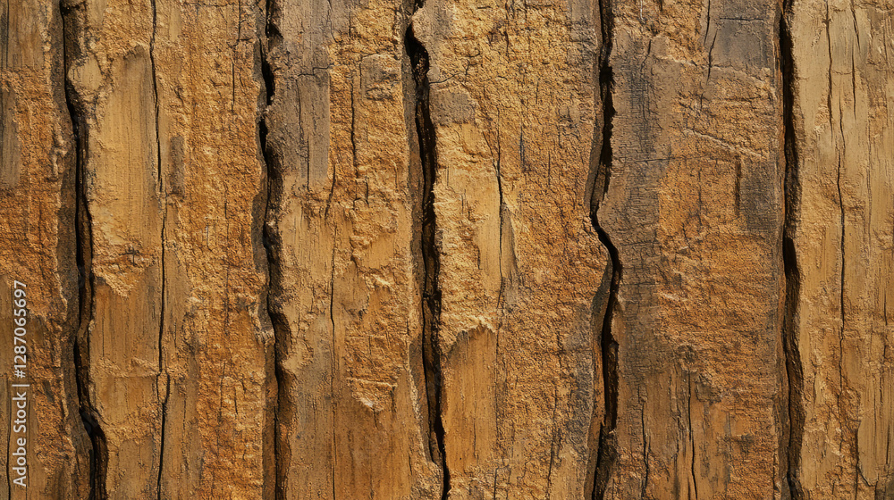 Aufkleber rustic osb texture with vertical strands for creative backgrounds