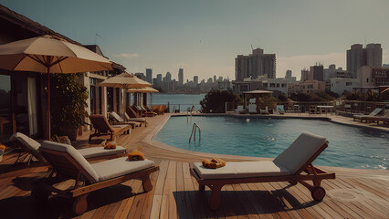 Scenic Poolside Resort Hotel &ndash; Minimalist Art