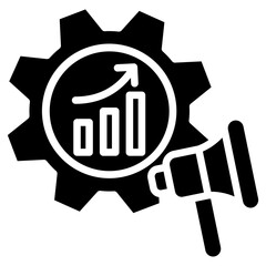 Marketing Automation glyph icon
