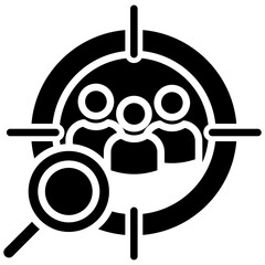 Target Audience glyph icon
