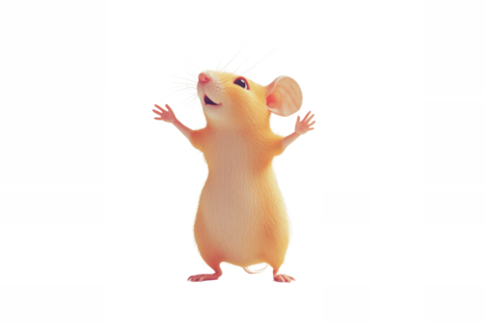 animated rat with outstretched arms and its appeal in character design.
