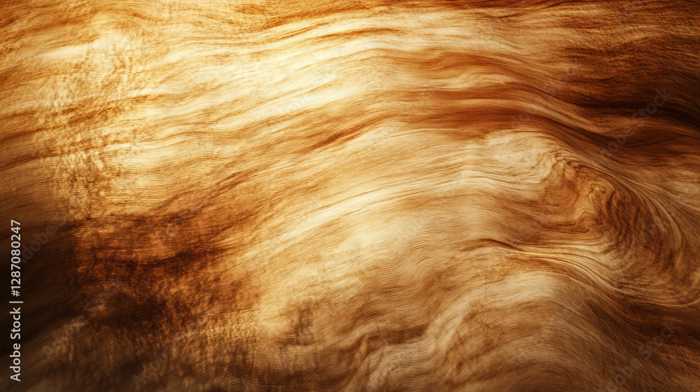 Poster elegant polished wood texture with light grain patterns for design projects