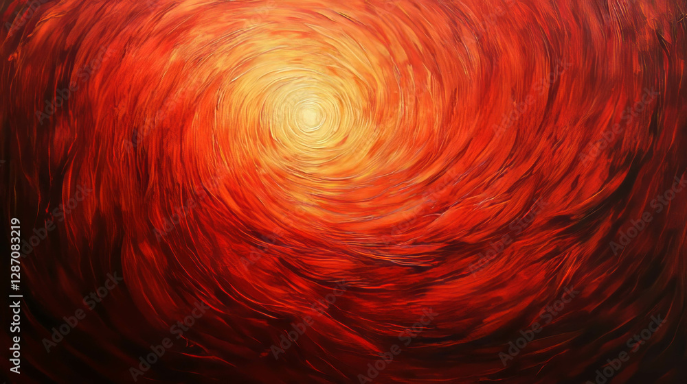 Poster vibrant red wood texture with swirling patterns for design projects