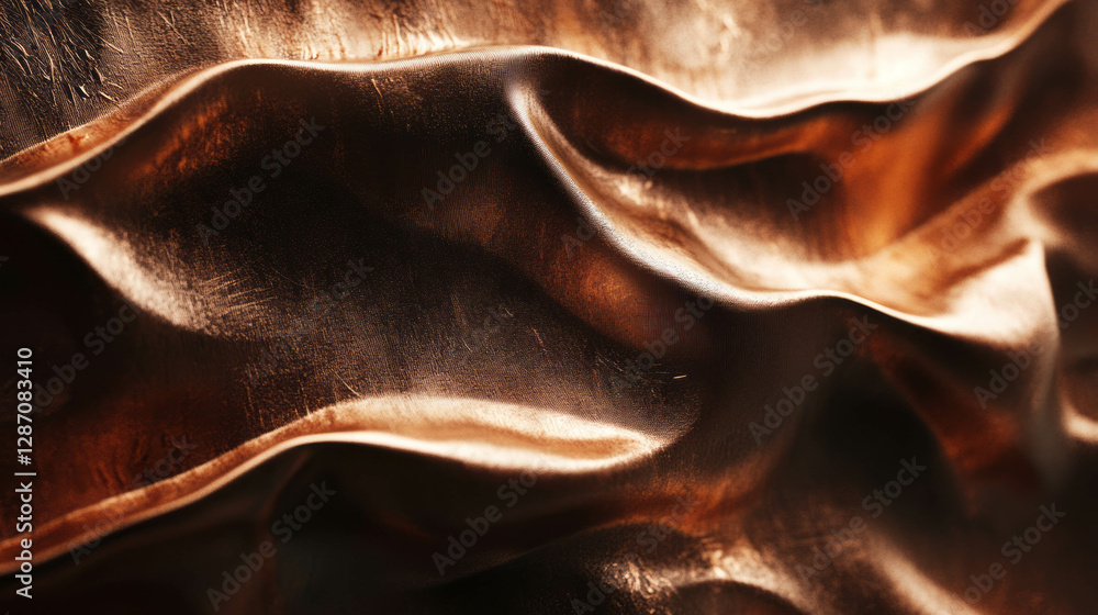 Poster warm reddish bronze texture with dynamic grain patterns