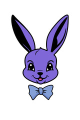 rabbit with bow tie