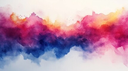 Vibrant Watercolor Abstract: A Symphony of Hues