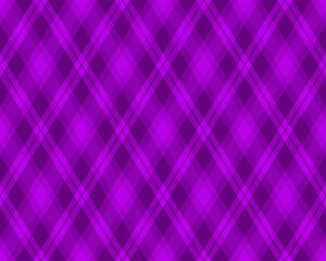 Vibrant purple diamond plaid pattern.  Perfect for backgrounds, textiles, or website designs.  This seamless texture offers a modern, geometric feel with rich color saturation.