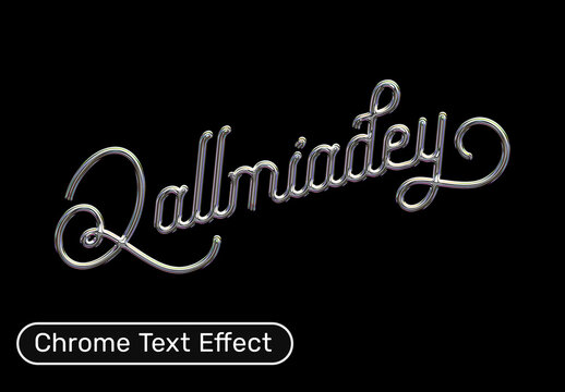 Chrome Text Effect