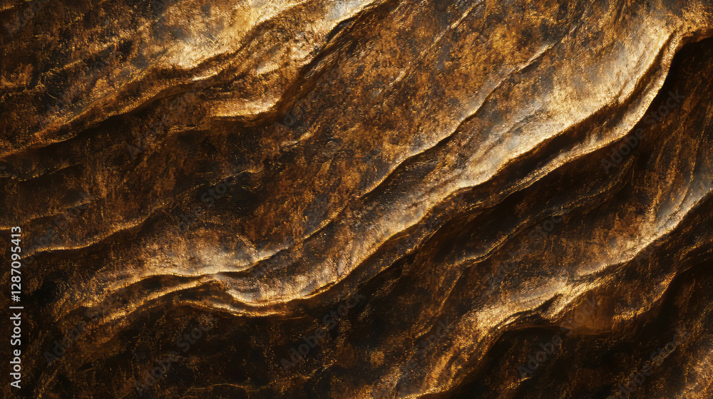 Poster rustic mango wood texture with dark brown streaks for design and background use