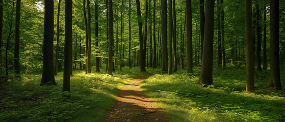 Naklejka premium Spuren im Wald