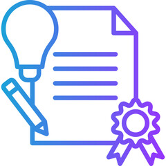 Creative Branding line gradient icon