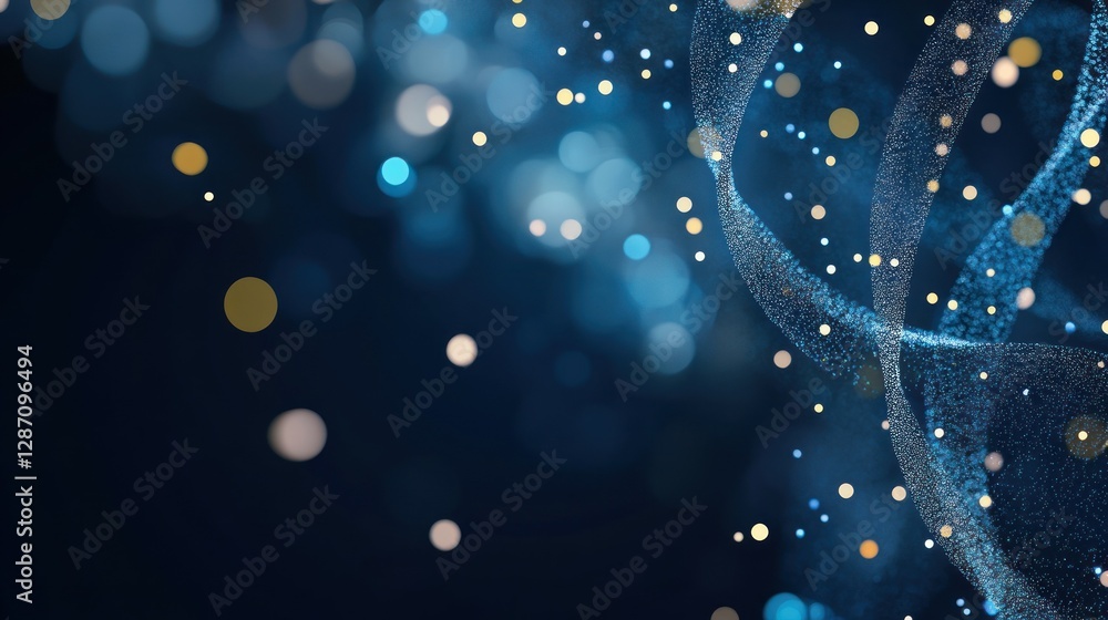 Poster bokeh lights shimmering in a dark background creating a mesmerizing visual effect for artistic and c