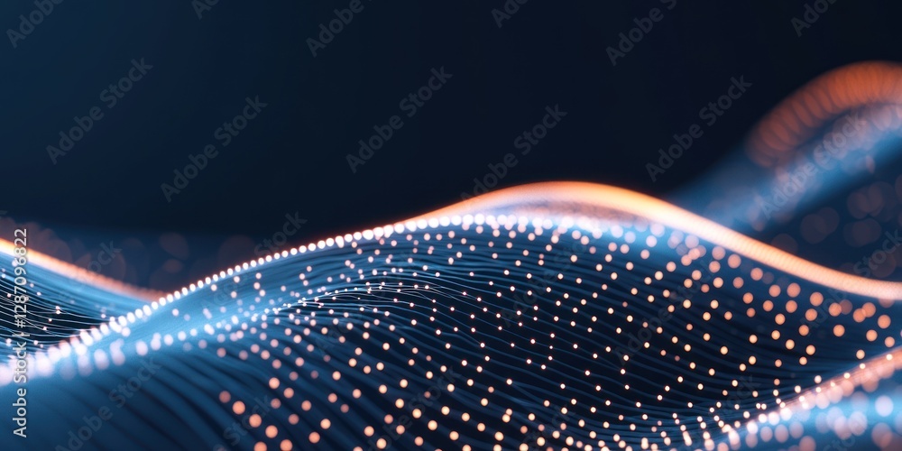 Poster dynamic waves of light and color create a mesmerizing visual experience, showcasing the beauty of di