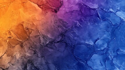 Fototapeta premium Abstract Digital Painting: Warm and Cool Hues Blend in Textured Artwork AI Generated