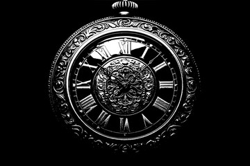 Obraz premium Vintage Pocket Watch - Timeless Elegance