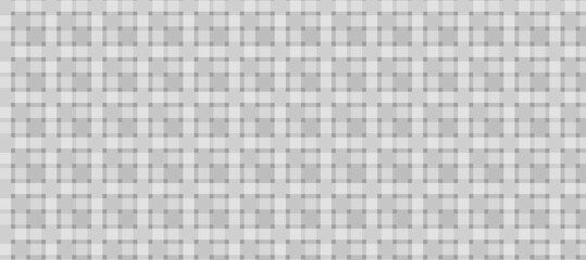 Grey and white plaid fabric texture background