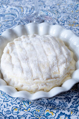 French dauphinois cheeses collection, Saint-Marcellin, Saint- Felicien cow's milk cheese with white mold from Rhône-Alpes region of France