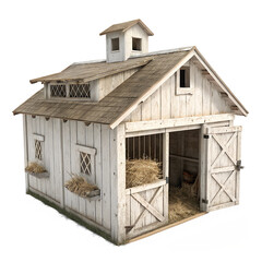 Horse Stable on png: Rustic Wood Texture and Authentic Detail in Ultra-HD Photorealistic Style
