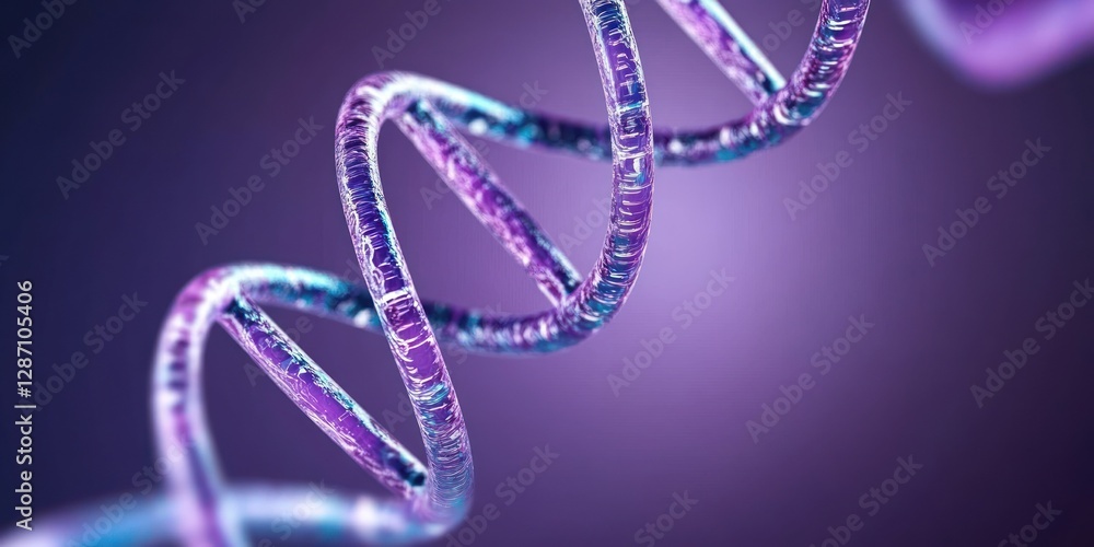Poster intricate dna structure illuminates with a glowing effect creating a stunning backdrop ideal for ban