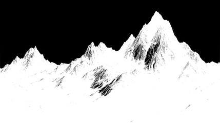 Majestic White Mountain Range