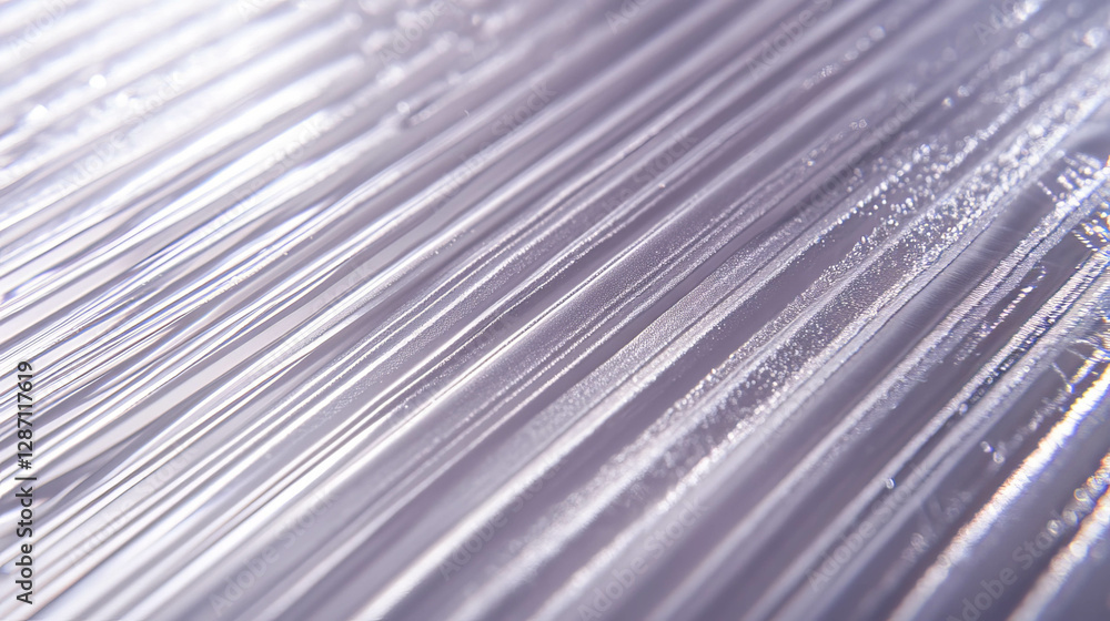 Poster abstract texture of shallow angled ribbed transparent plastic for creative background or design
