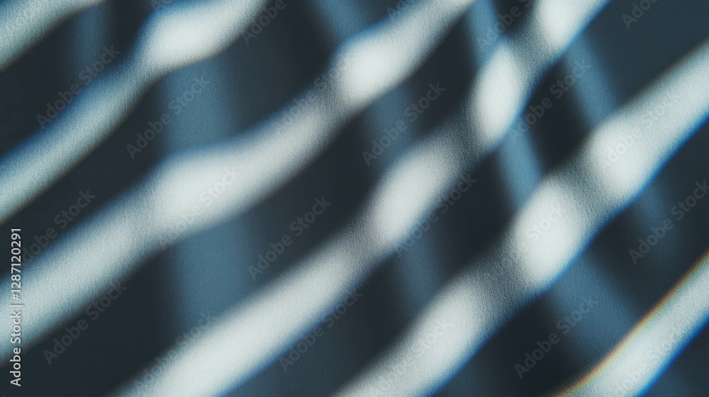 Poster abstract pattern of shallow ribbed grey paper texture with a play of light and shadow