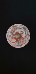Artistically rendered Mars planet with atmosphere somewhere in space. Elements of vertical 3D rendered illustration were furnished by NASA.