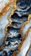 Obraz premium Luxurious abstract marble design with gold and soft color blends