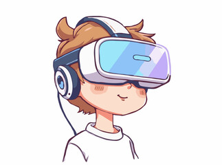 Futuristic Virtual Reality Headset Concept